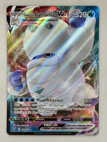 Pokemon Galarian Darmanitan VMAX Vivid Voltage 037 Ultra Rare Full Art - NM/Mint