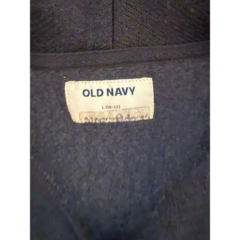 Кардиган Old Navy Bear Fair Isle свитер для мальчиков L (10-12) темно-синий трикотаж с воротником - Изображение 4 из 4