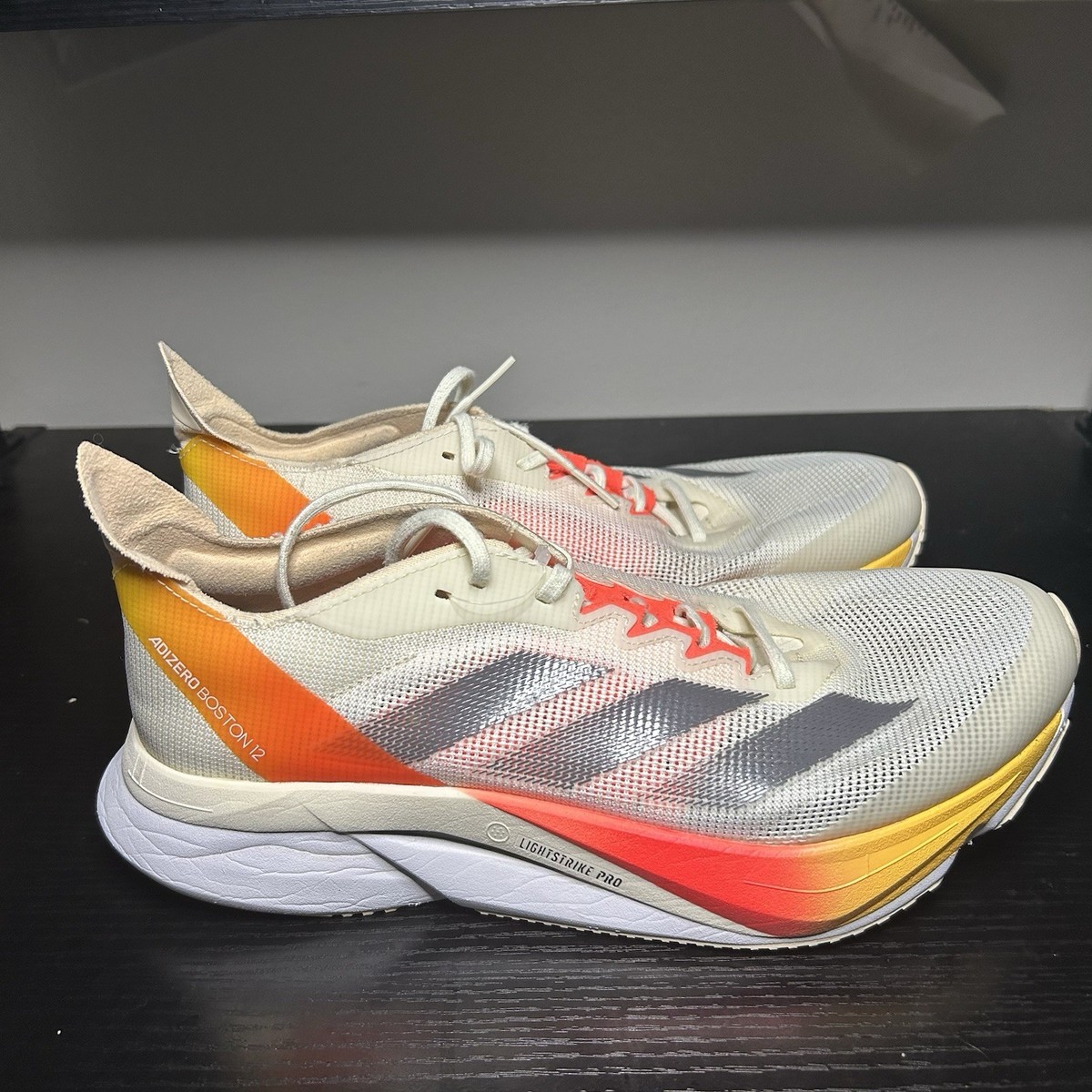 ADIZERO BOSTON 12 M ホワイト/ネイビー サイズ8 adidas Adizero Boston 12 Shoes - White | adidas Singapore
