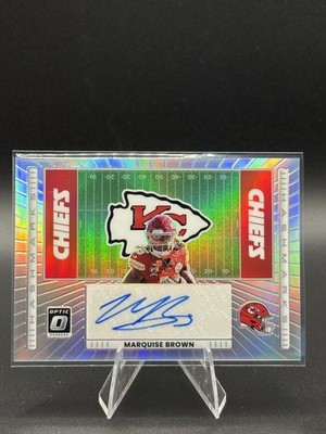 Marquise Brown 2025 Panini Donruss Optic Hash Marks #HM-MB Auto