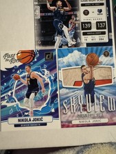 6 Card Nikola Jokic Lot Denver Nuggets. Mixed Parallels Inserts