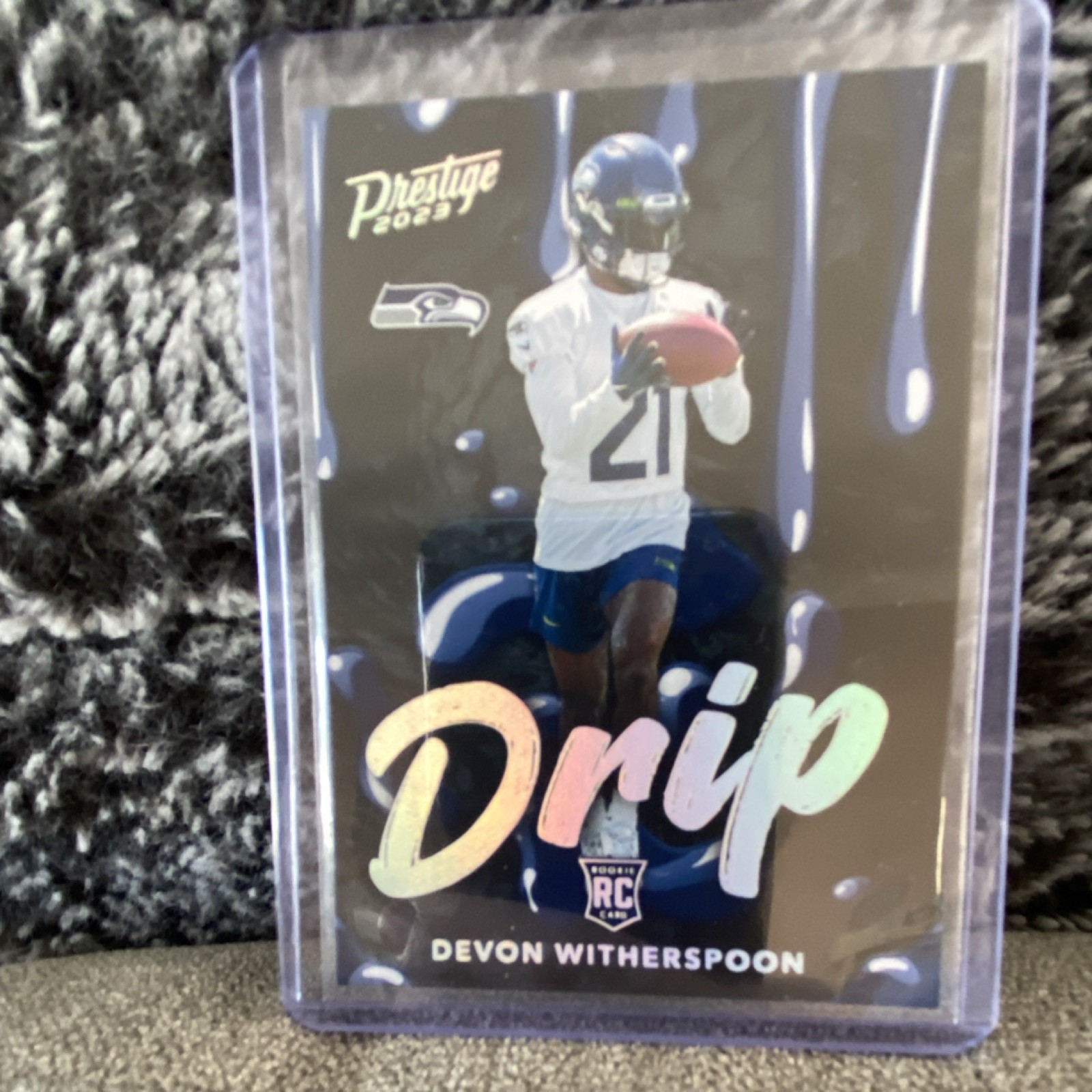 2023 Panini Prestige Drip Rookie Devon Witherspoon #6 Seattle Seahawks