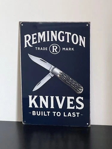 Remington Pocket Knives  Vintage Style Metal Sign Advertising