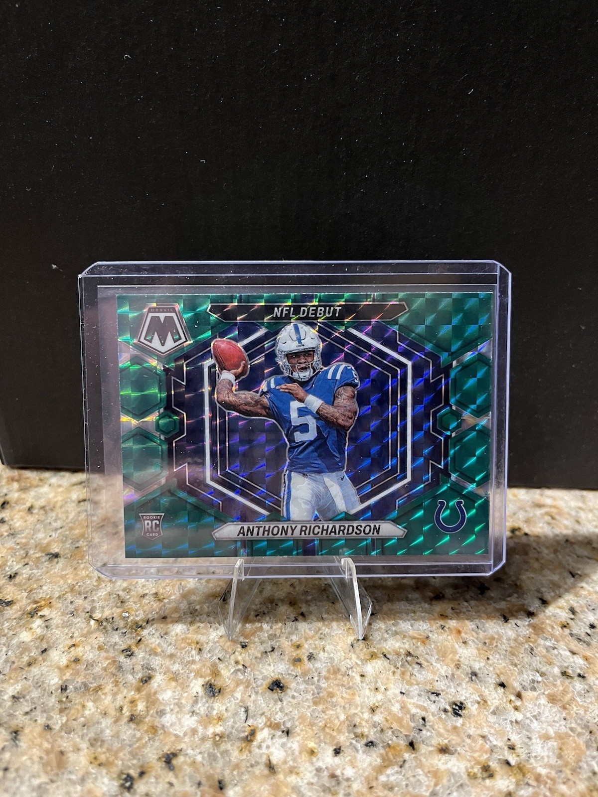 2023 Panini Mosaic - Nfl Debut Anthony Richardson #ND-5 Green Mosaic Prizm (RC)
