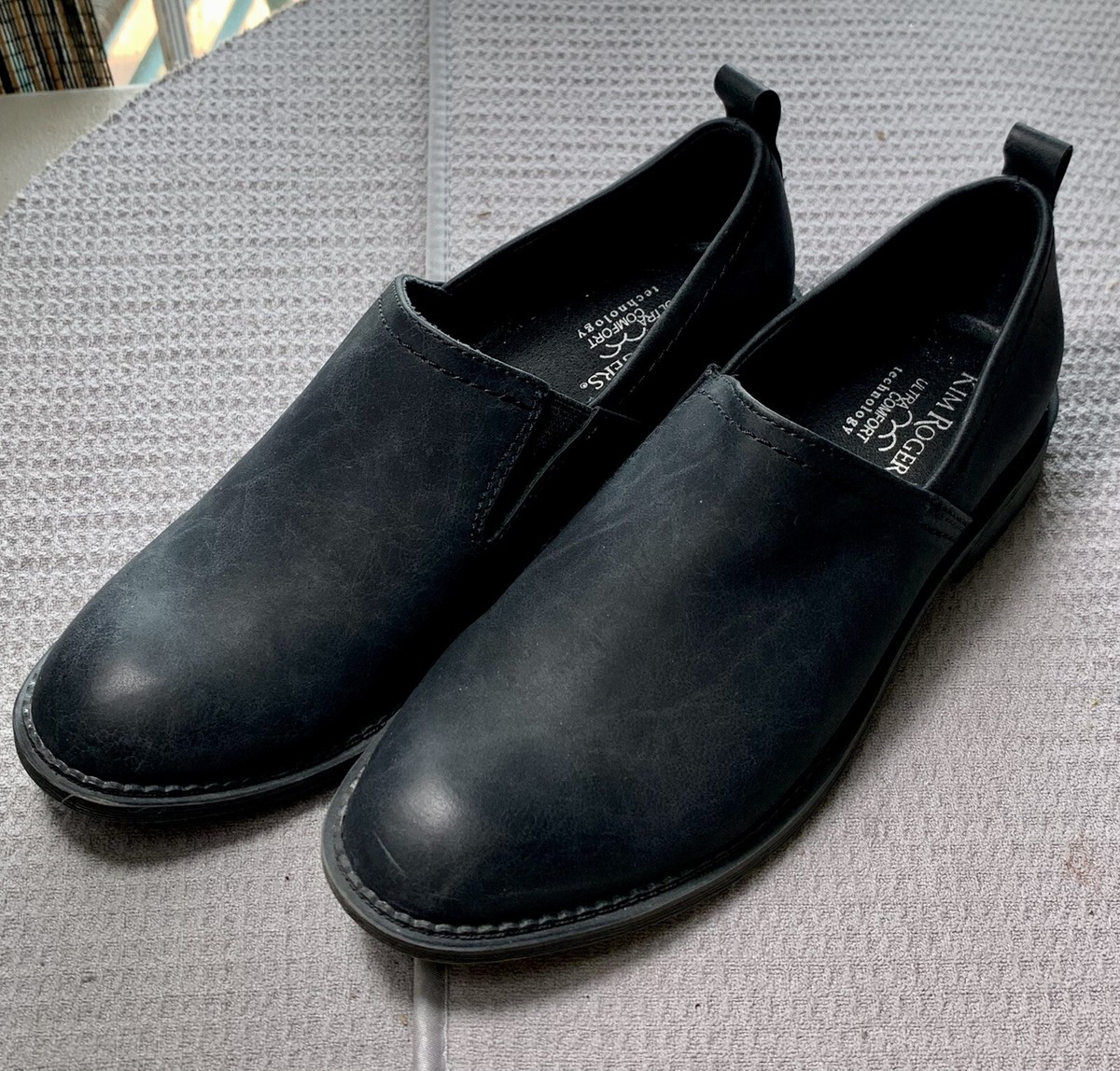 Kim Rogers Black Synthetic Ultra Comfort Loafer Sneakers Women’s sku  529