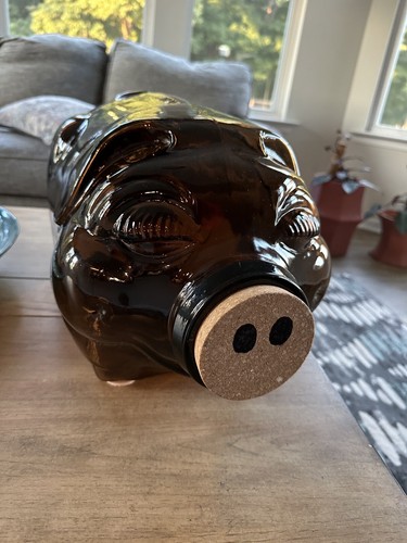 Replacement Cork Nose For Libbey Glass This Little Pig Went to Market Jar Bank - Picture 1 of 4