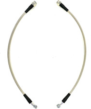 Universal Braided Stainless Brake Hoses, 18 Inches Long with 10Mm Banjo Hole and
