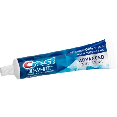Crest 3D White Dentifrice blanchissant avancé - 5,2 oz (147 g) - Photo 1/2