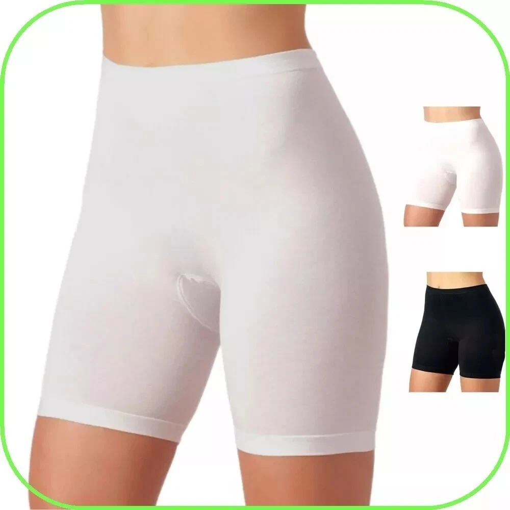 DeDavide 2 Pezzi Mutande Lunghe Donna In Cotone Ed Elastan - Taglie Forti Dalla S Alla 6XL - Vari Colori - 4