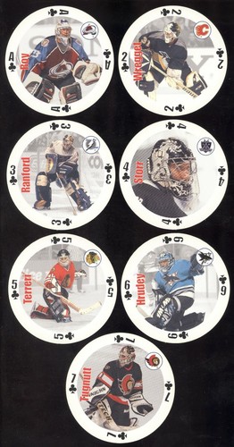 1998-1999 Bicycle NHL Goalies Playing Cards Discs ROY HASEK OSGOOD SEE LIST - Picture 54 of 78