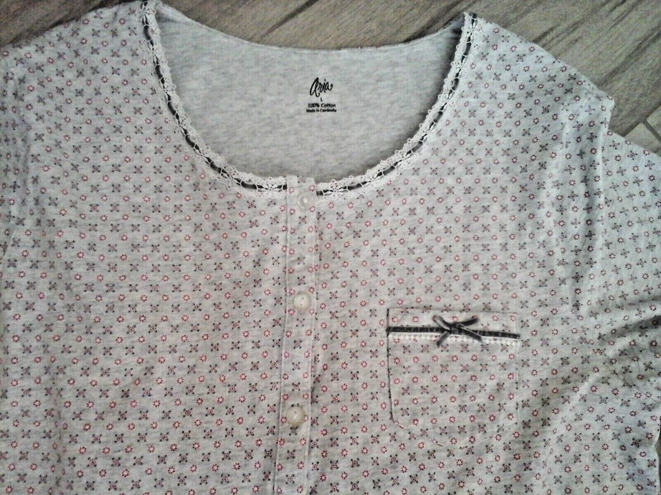 Conjunto de pijama tejido pantalón gris liso talla L MIX & MATCH Aria talla L  Foto 3 de 4