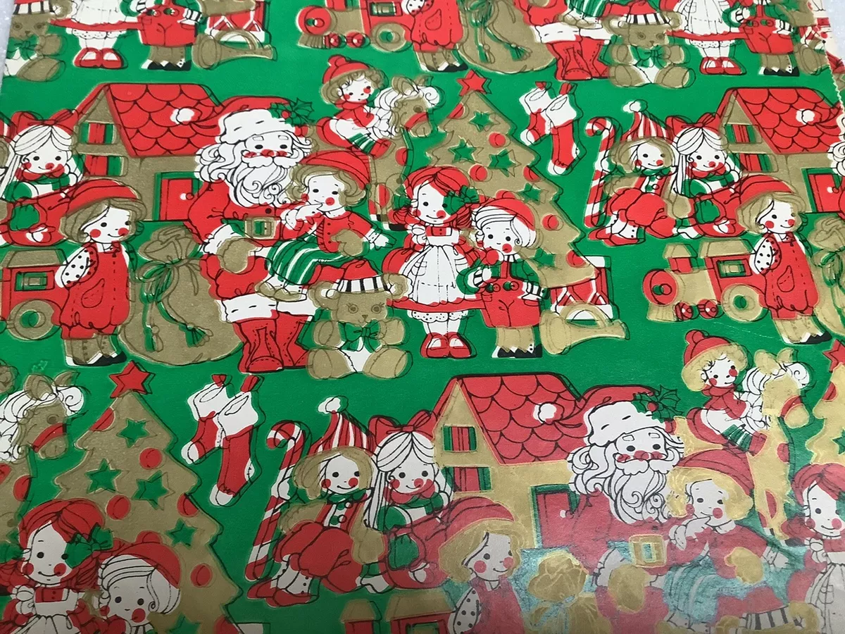 Christmas Wrapping Paper Kids Girls Craft Wrapping Paper Christmas Wrapping  Paper Christmas Gifts Christmas Wrapping Paper 20''*27.5'' Santa Merry