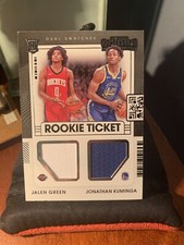 Jonathan Kuminga Jalen Green Rookie Card 2021 Contenders Dual Swatch Patch Z14