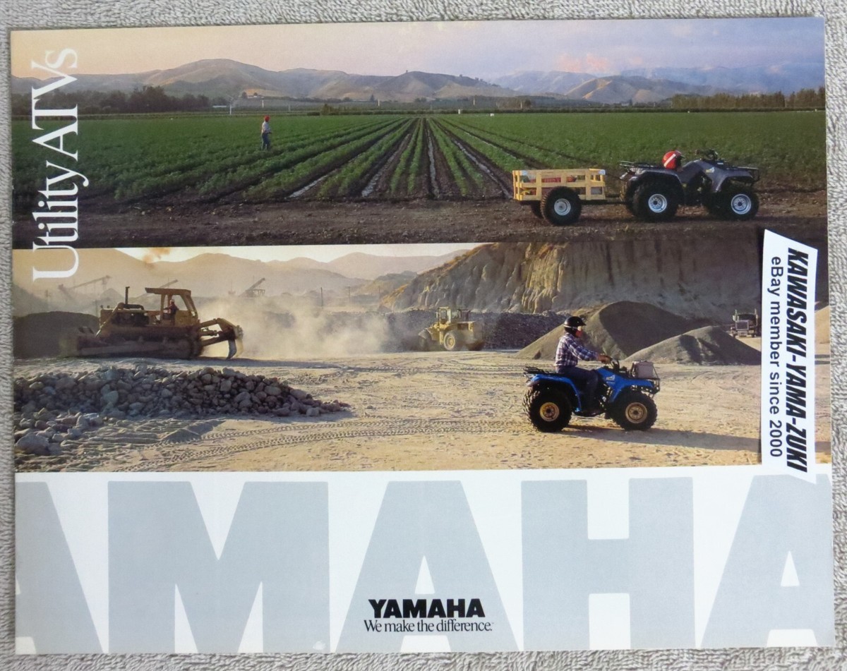 1989 Yamaha Utility ATV Brochure Big Bear 4x4 YFM350FW, YFM250