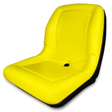 Yellow High Back Seat for John Deere Compact Tractor Flip Up Style Seat LVA19040