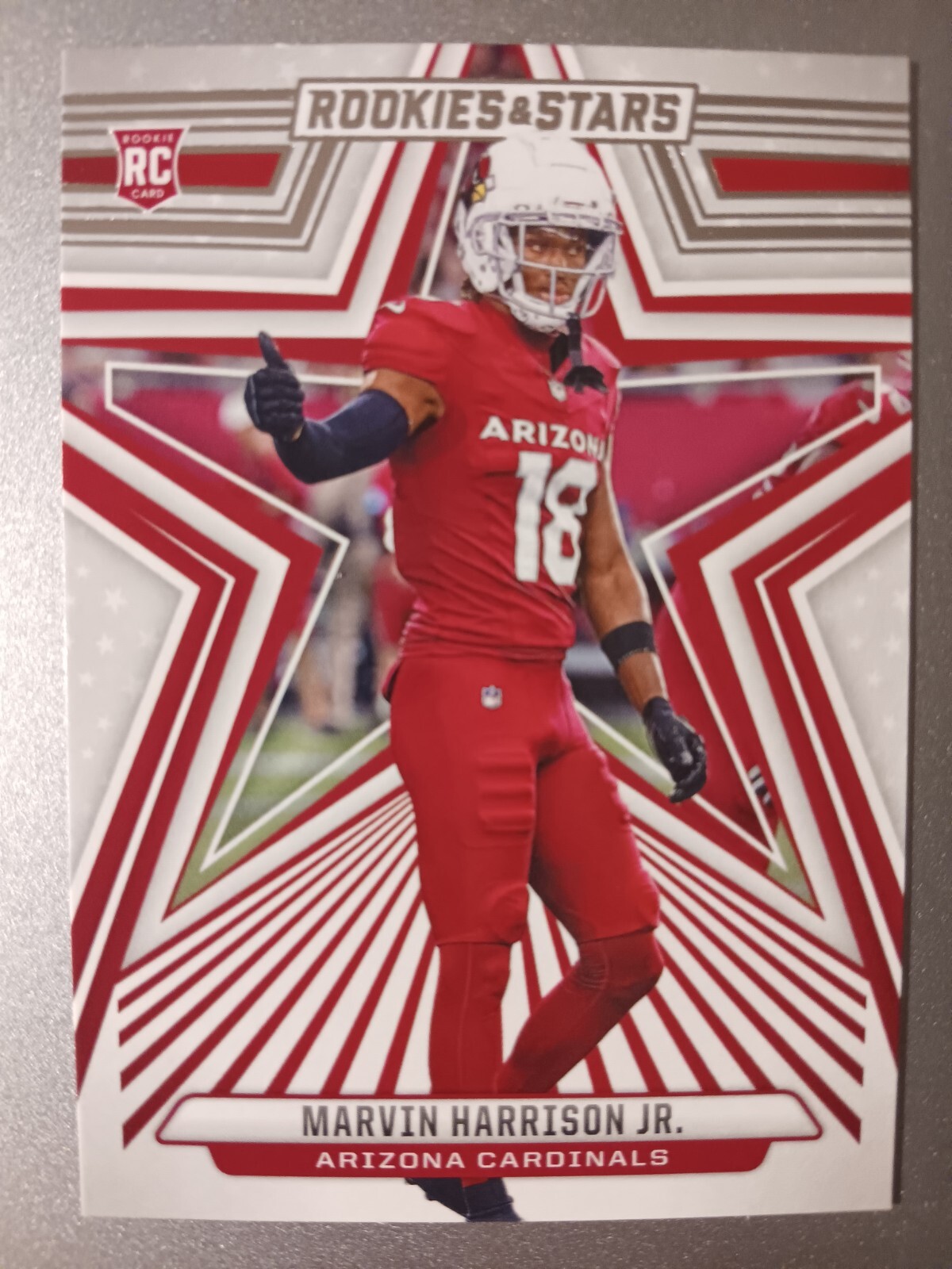 MARVIN HARRISON JR. ARIZONA CARDINALS 2024 PANINI ROOKIES & STARS FOOTBALL #176