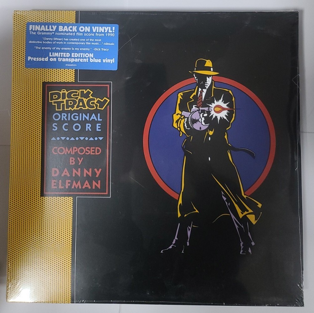 Дэнни Эльфман Дик Трейси (Оригинальная партитура) - Виниловая пластинка Blue LP 12 - НОВАЯ