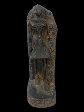 RARE ANTIQUE ANCIENT EGYPTIAN Statue king Tutankhamun corner Luck Hieroglyphic