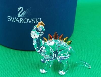 Swarovski Dinosaur with Colourful Crystal Comb & Plates 268204 MIB