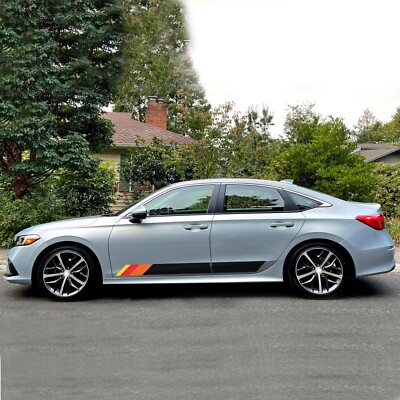 Retro Stripe For Honda Civic Decal LX Sport Touring EX sticker