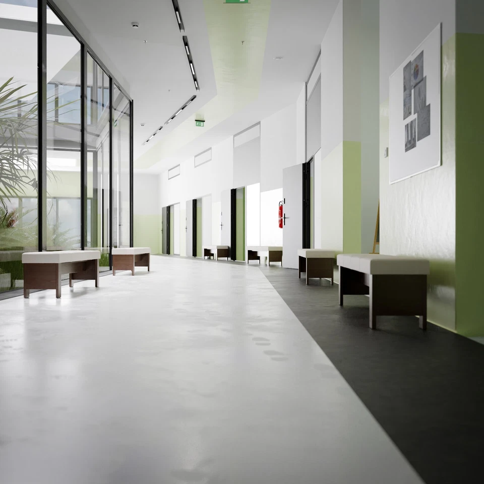 Holzbank Sitzbank mit gepolsterten Sitzflächen Schulebank Bürobank - Nora III FO - Bild 2 von 4