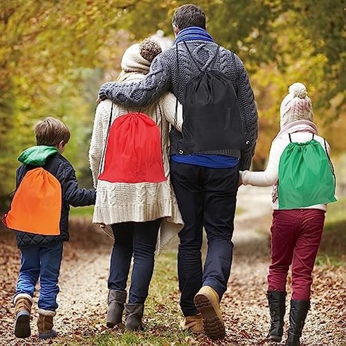 Drawstring Bags Swim Bag Oxford Drawstring Gym Bag String School Bag Waterproof - Picture 5 of 67