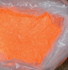 Cosmetic face paint glitter, Orange Sherbet, iridescent, 1 Pound Refill