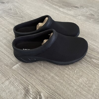 Merrell Encore Breeze 4 Black Slip-on Clog Loafer Women's sizes 5 W New