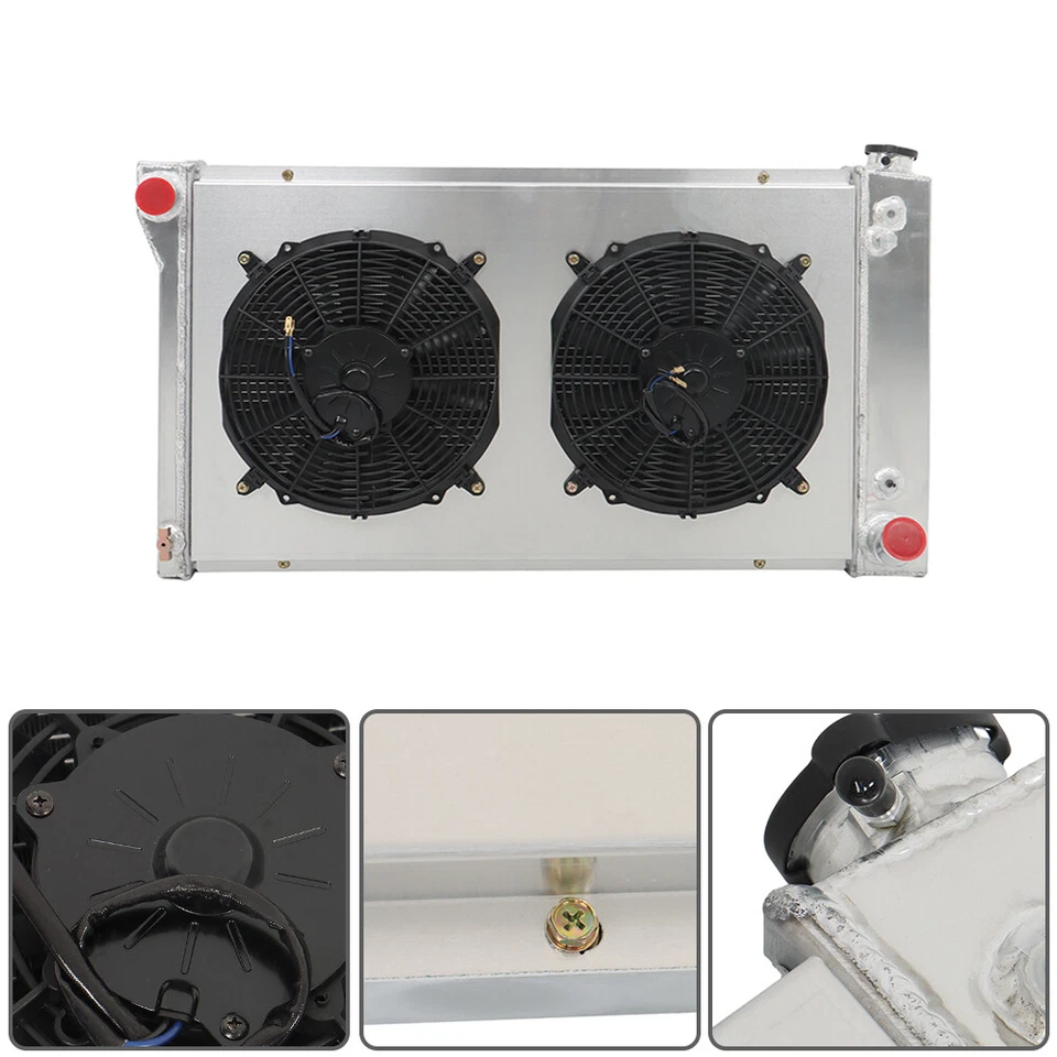 For 1967-72 Chevy/GMC C/K 10/20/30 Series Pickup Truck 4 Row Radiator Shroud Fan Foto 4 de 4