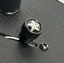 Kinnatone Star black  Strat Tele Schecter switch tip Knob Blade Style