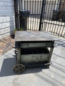 The Hamilton tool Co. Portelvator Adjustable Height Hand-Crank Cart