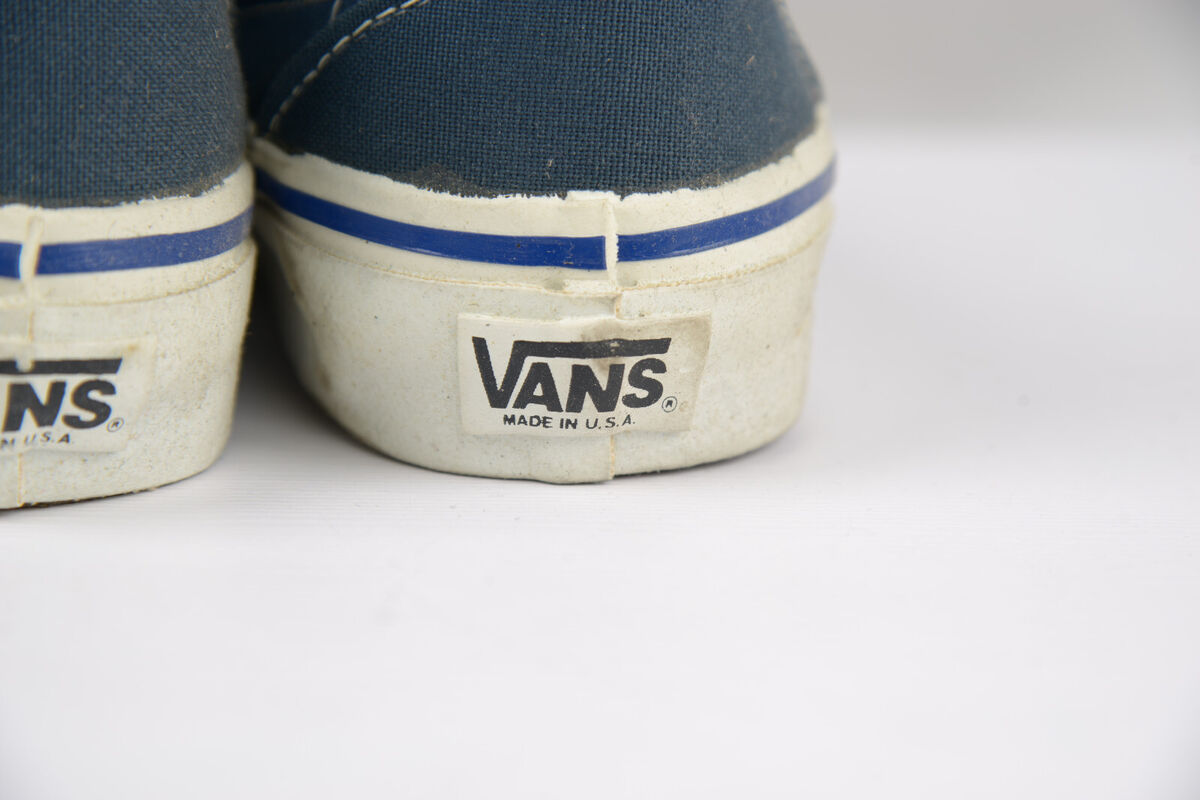 Vintage Vans Made In USA 1990s Style 98 Slip On BLUE NOS Vintage Vans Made In USA 1990s Style 98 Slip On BLUE NOS