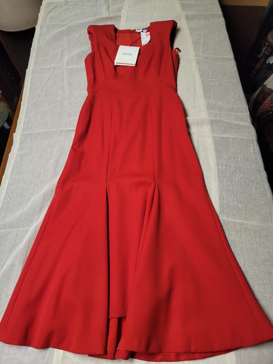 Alexander Mcqueen Lust Red V Neck Dress FR38 | eBay