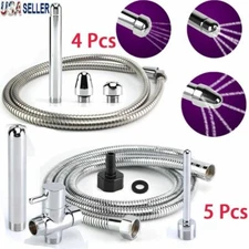 Anal Douche Shower Head 3 Nozzle Vaginal Cleaning Colonic Irrigation Enema Kit