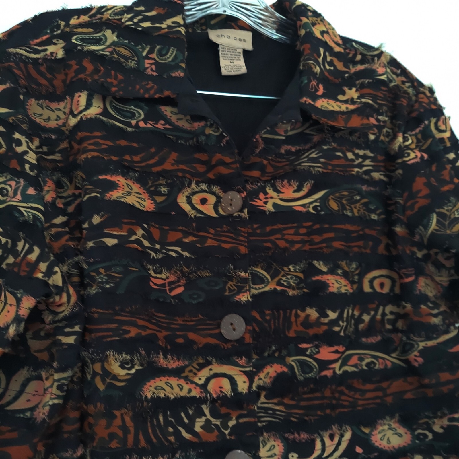 Choices Vintage Jacket Medium Patchwork Paisley A… - image 4