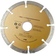 4.1/2" 115mm SEGMENTED DIAMOND CUTTING DISC STONE BRICK CONCRETE MASONRY BLADE