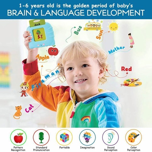 Toddler Learning Toys for 2 3 4 5 6 Year Old Boys Girls Talking Cards Kids Gifts - Picture 5 of 22