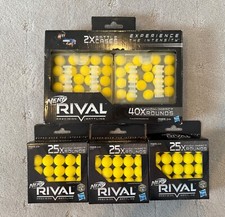  1 Hasbro Nerf Rival 40-Round Refill 2X Battle Cases and 3 25-Rounds NEW