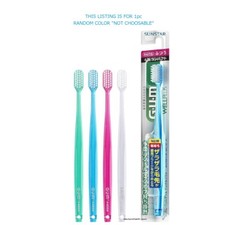  X1pc RANDOM COLOR JP SUNSTAR GUM WELL PLUS DENTAL TOOTHBRUSH COMPACT REGULAR