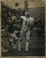 1975 Press Photo Football players Jim Ettinger and Rick Amman, Texas - sas10903