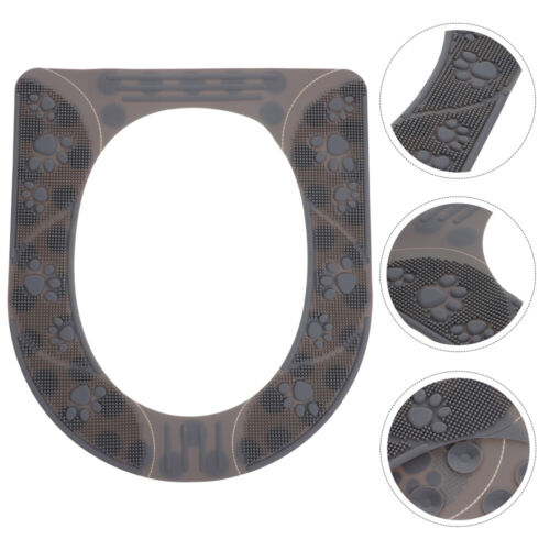  Interchangeable Toilet Seat Silicone Cushion, Non-Slip - Picture 1 of 16