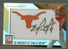 2015 Elite Collegiate Patches Autographs Silver #6 Brandon Belt 21/30 