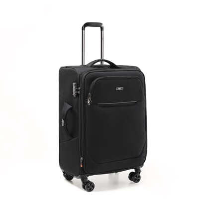 Goby London Working 8 Rad SCHWARZ Medium 68 cm leichter Koffer TSA Schloss