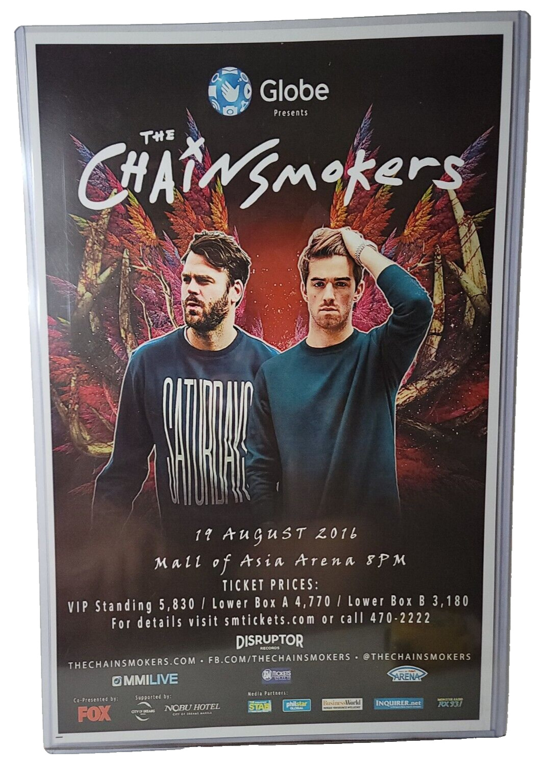 Manila 2016 Mall of Asia Arena Poster