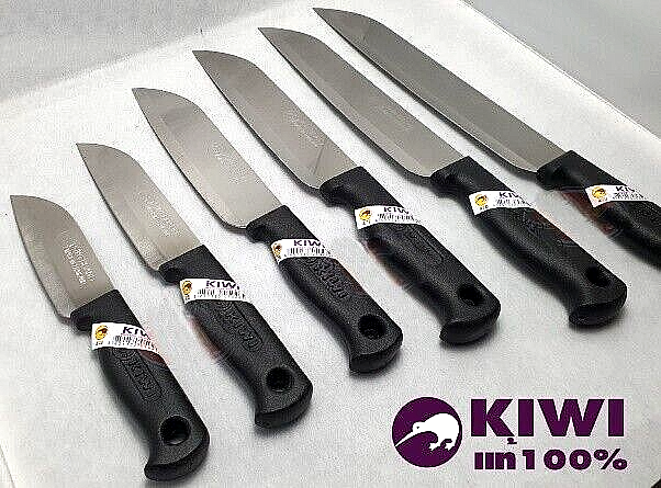 6 Pcs Kiwi Knife Chef Cutting Slice Stainless Steel Plastic Handle