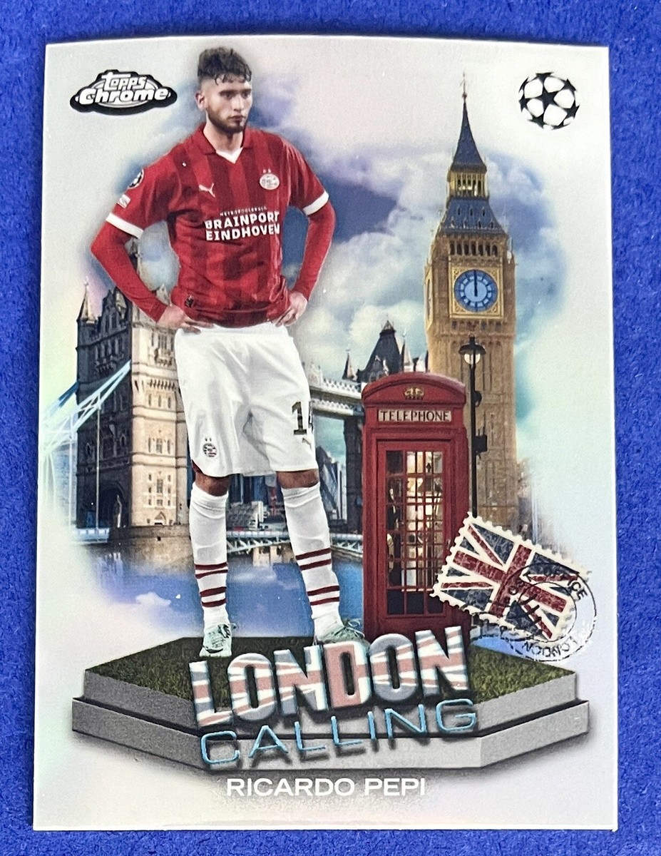 Ricardo Pepi 2023-24 Topps Chrome UEFA Club LONDON CALLING INSERT 