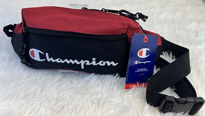Champion Fanny Pack/Belt Bag/ Sling Bag Red & Black NWT