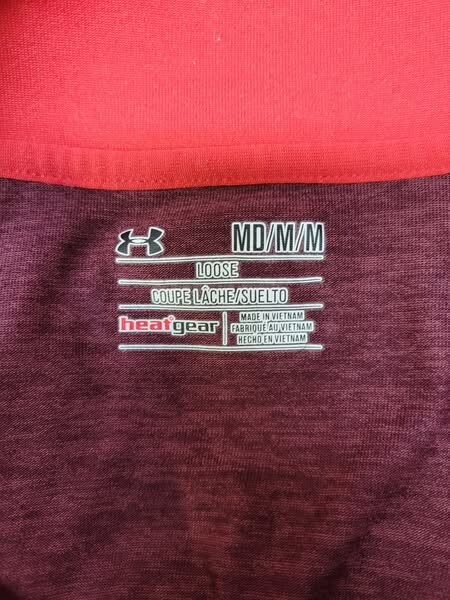 Under Armor quarter zip red pullover lightweight … - image 3