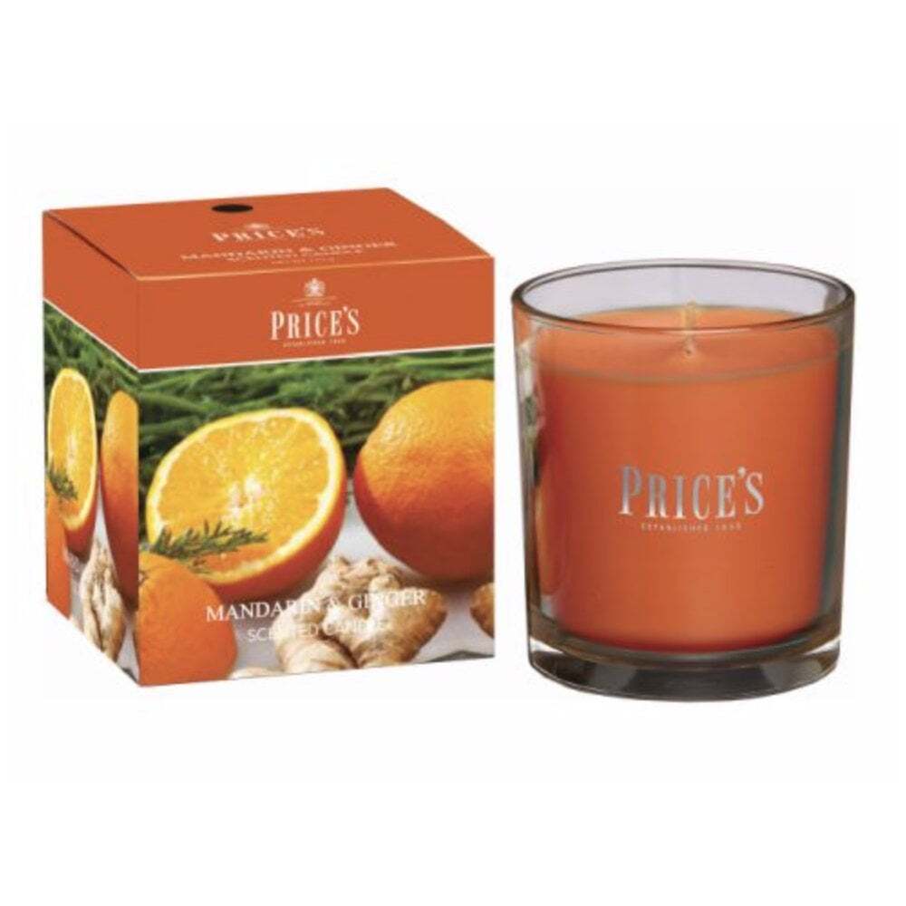 Mandarin & Ginger Scented Candle Jar Gift Boxed 170g (Up to 45 HRS)