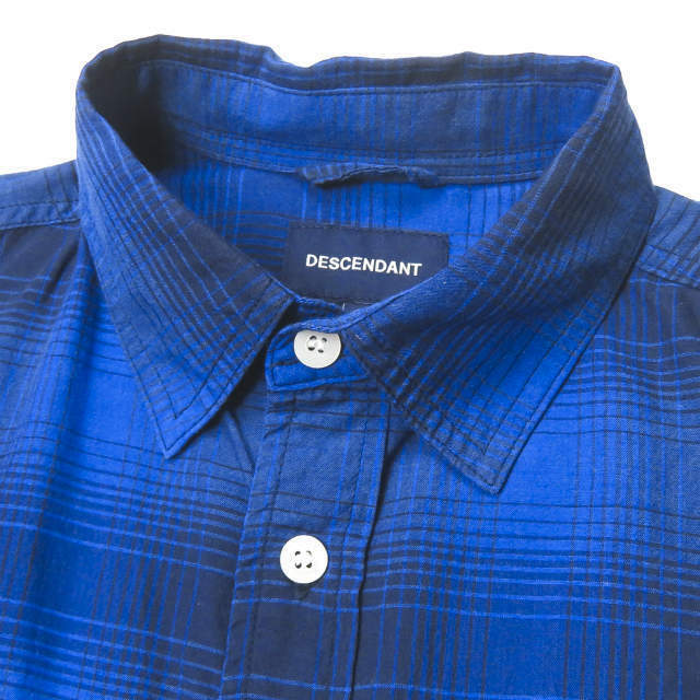 DESCENDANT Japan VANNING CHECK SHIRT Check work shirt 2 Navy DESCENDANT Japan VANNING CHECK SHIRT Check work shirt 2 Navy